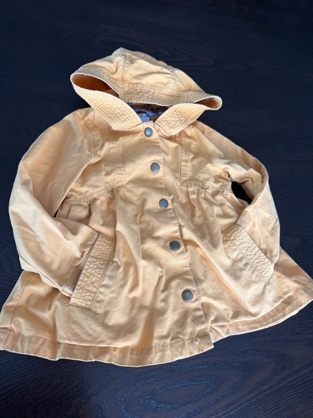 Rachel Zoe Girls' Peach Hooded Coat with Snap Front